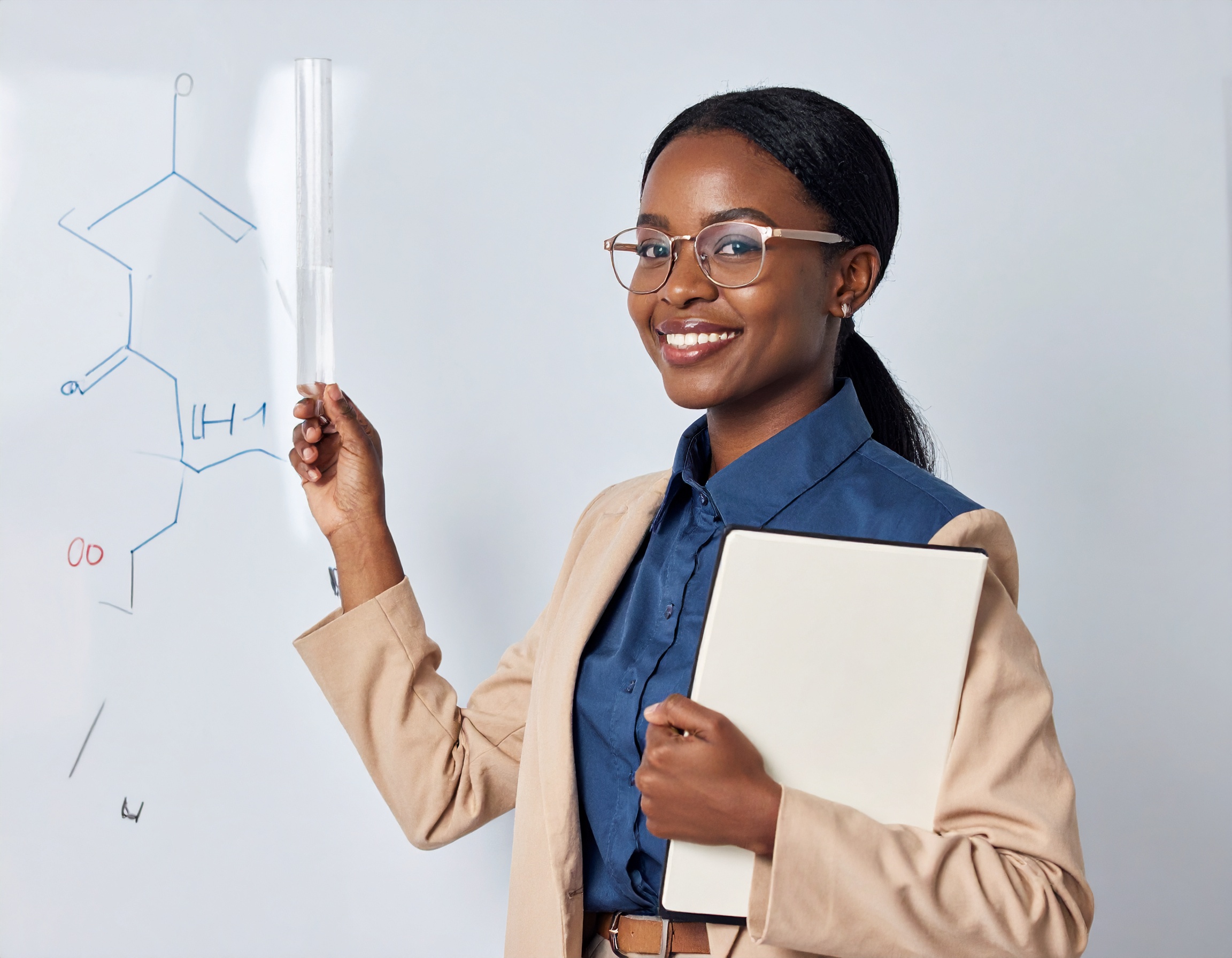 Firefly Black Professor Teaching Organic Chemistry In A University 437196