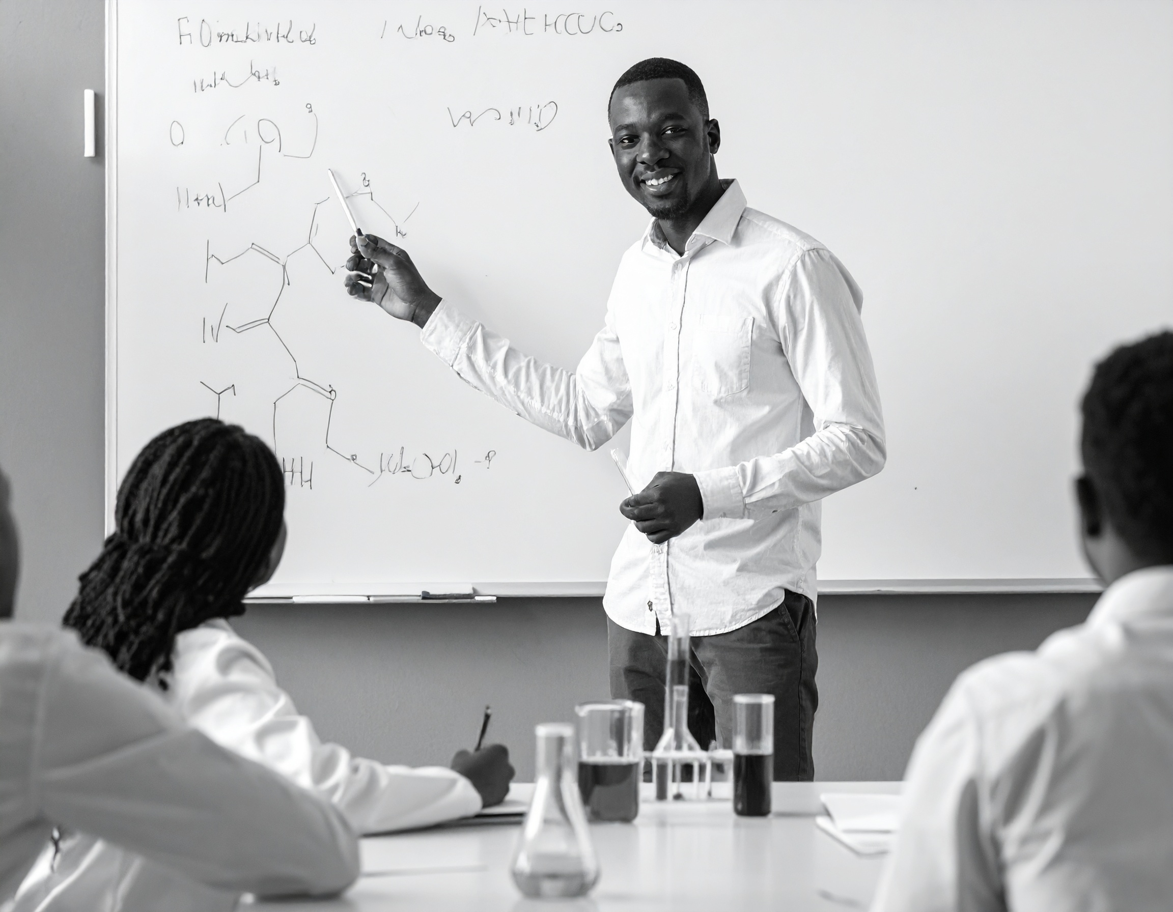 services-02 Firefly Black Teacher Teaching Organic Chemistry In A University 488098